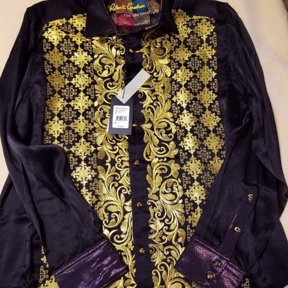 Robert Graham karat perk Gold limited edition shir - Picture 2 of 8